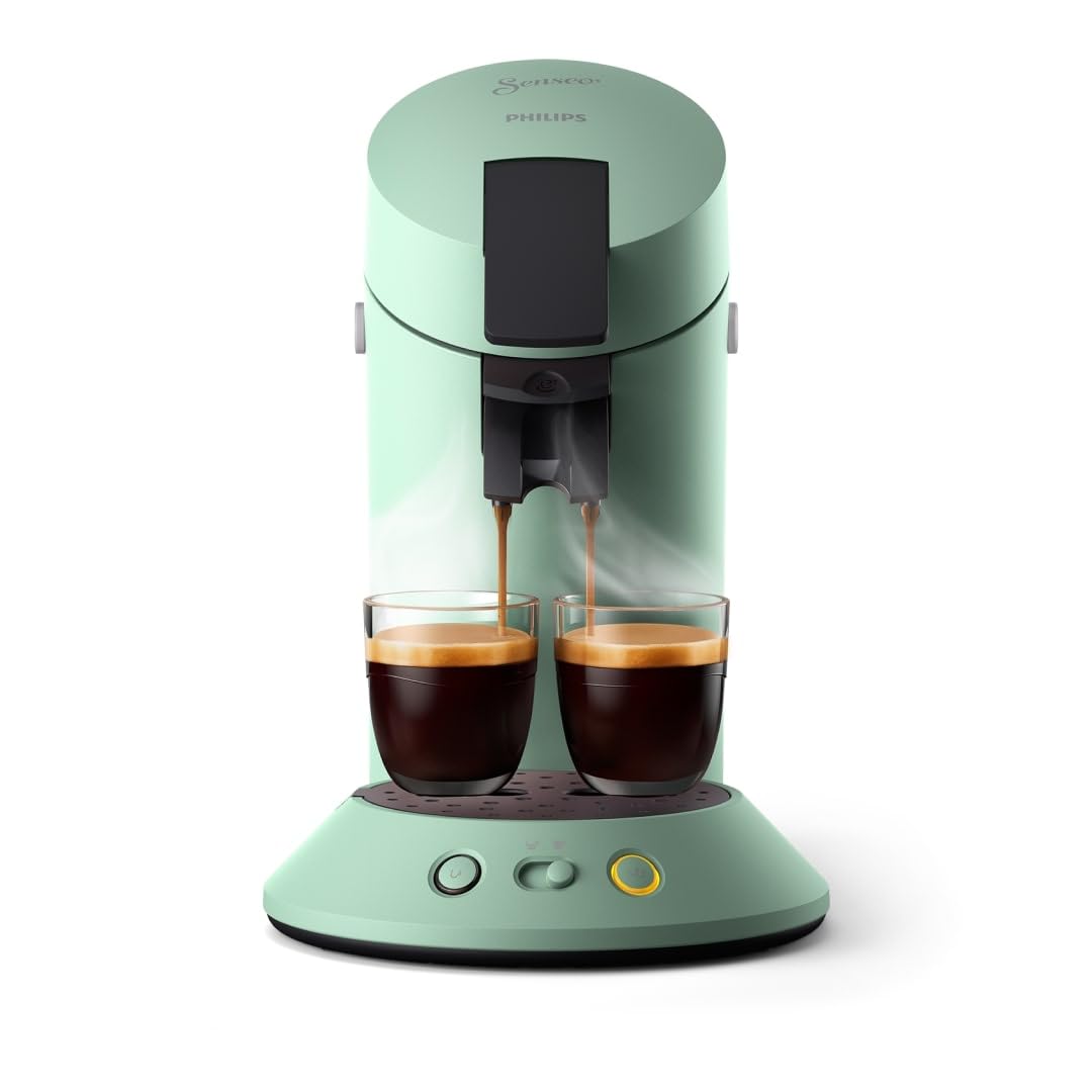 Machine à Café Compacte pour Camping-Car & Glamping – Vert Désert, Booster d'Arômes, Crema Plus (CSA210/80)