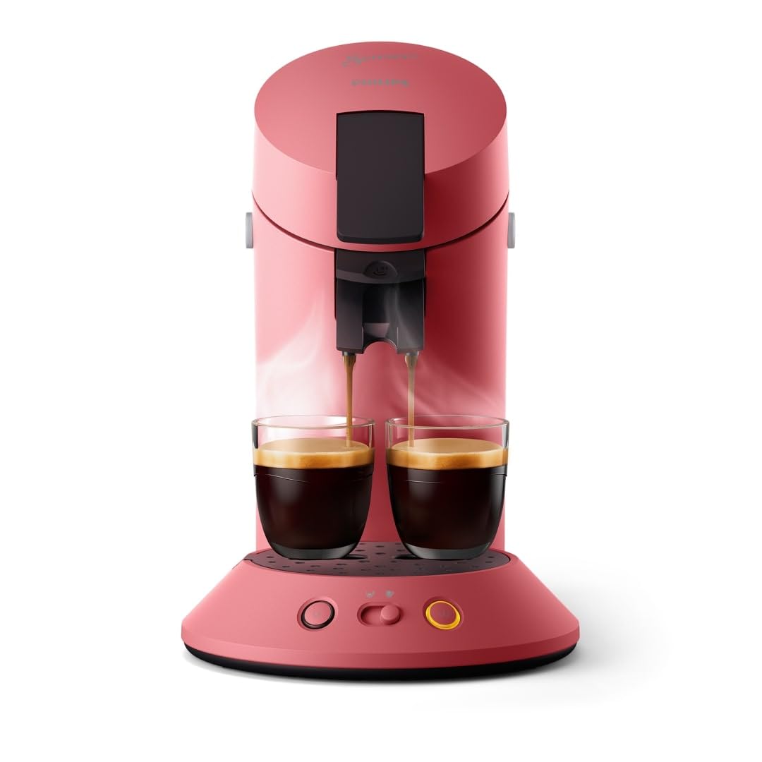 Machine à Café Compacte pour Camping-Car & Glamping – Rouge Tendre, Booster d'Arômes, Crema Plus (CSA210/35)