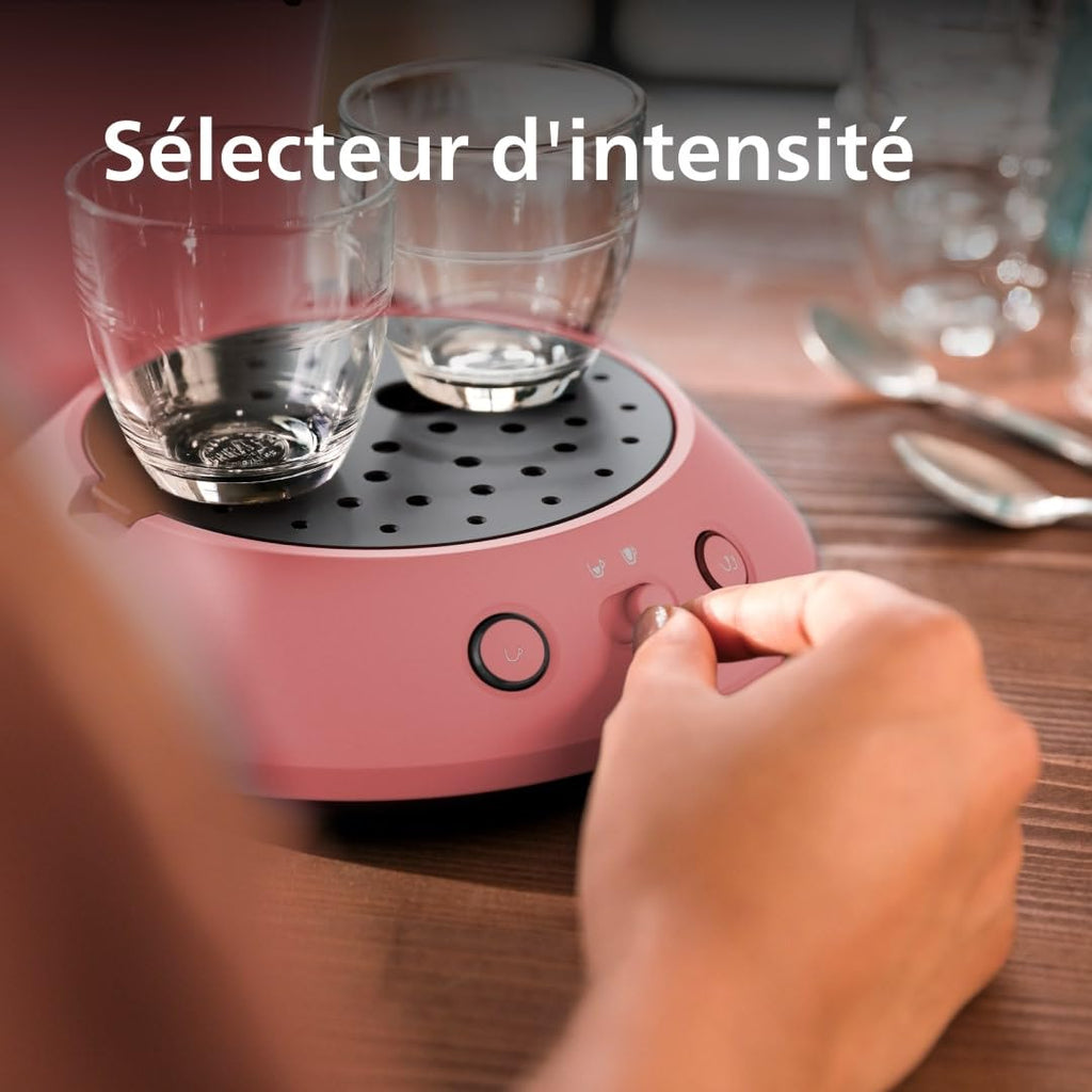 Machine à Café Compacte pour Camping-Car & Glamping – Rouge Tendre, Booster d'Arômes, Crema Plus (CSA210/35)
