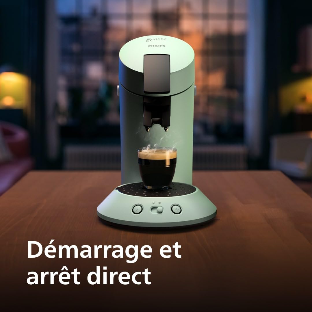 Machine à Café Compacte pour Camping-Car & Glamping – Vert Désert, Booster d'Arômes, Crema Plus (CSA210/80)