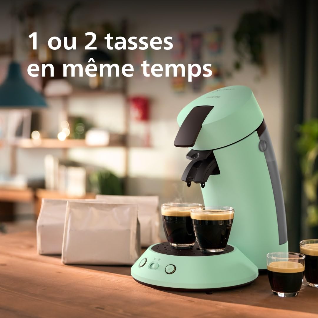 Machine à Café Compacte pour Camping-Car & Glamping – Vert Désert, Booster d'Arômes, Crema Plus (CSA210/80)