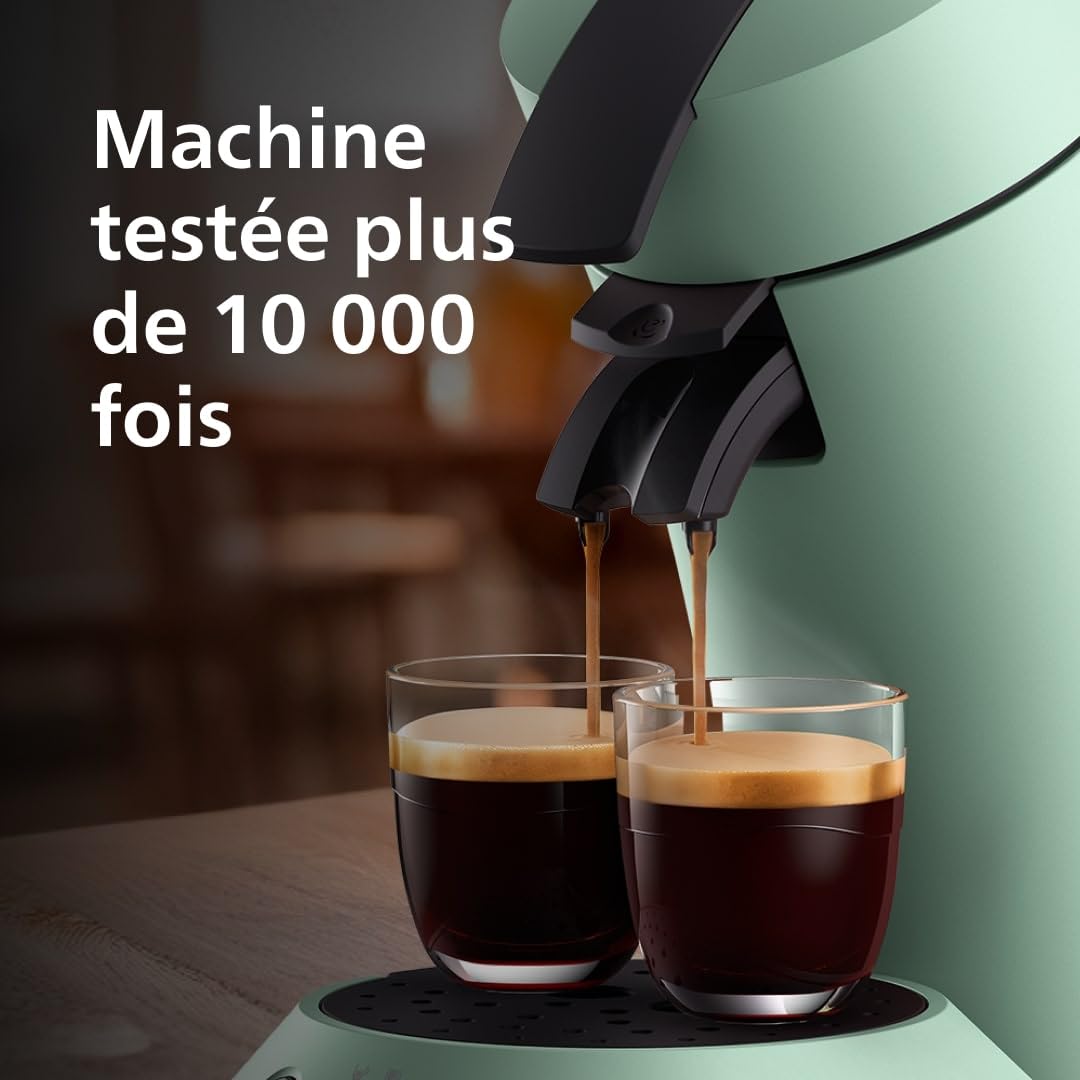 Machine à Café Compacte pour Camping-Car & Glamping – Vert Désert, Booster d'Arômes, Crema Plus (CSA210/80)