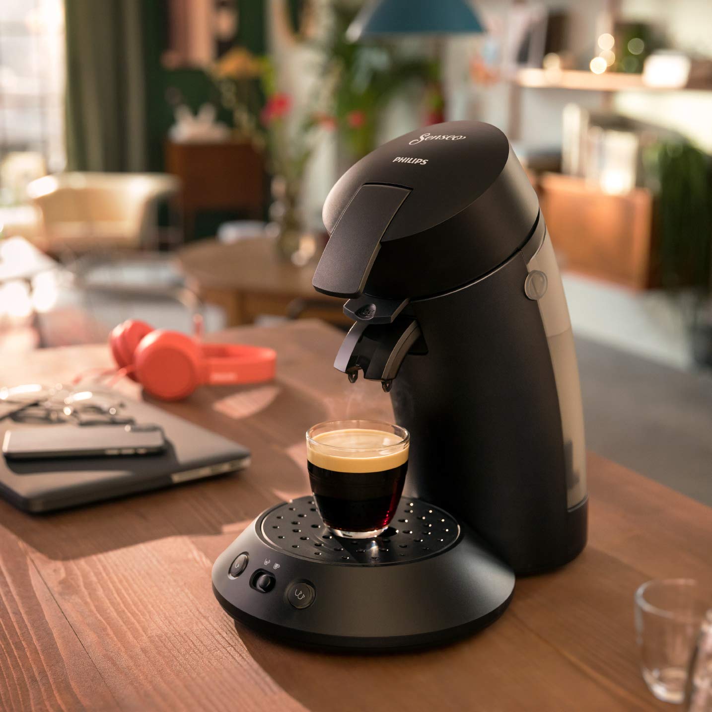 Machine à Café Compacte pour Camping-Car & Glamping – Noir Intense, Booster d'Arômes, Crema Plus (CSA210/61)