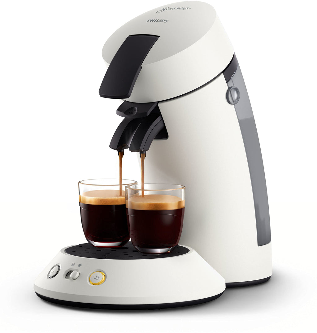 Machine à Café Compacte pour Camping-Car & Glamping – Blanc, Booster d'Arômes, Crema Plus (CSA210/10)