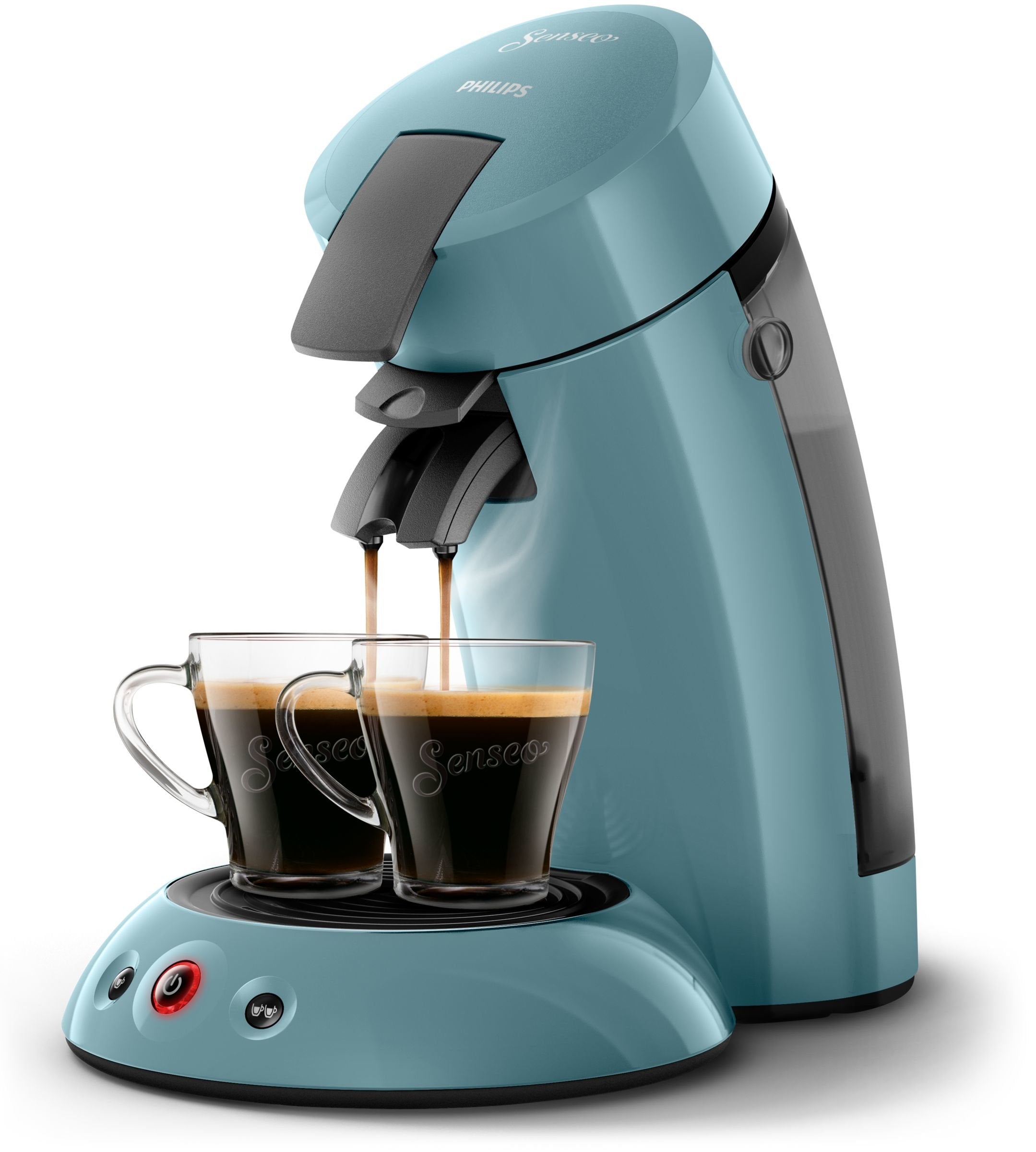 Machine à Café Compacte pour Camping-Car & Glamping – Bleu, Booster d'Arômes, Crema Plus (HD6553/21)